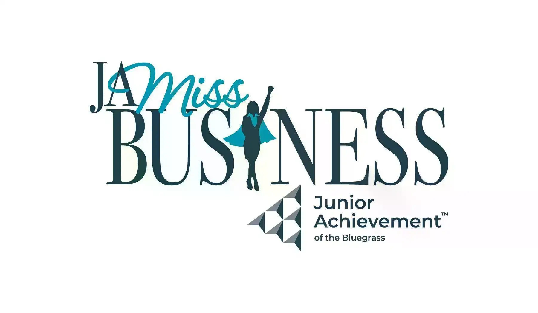 JA Miss Business logo with Junior Achievement of the Bluegrass logo below