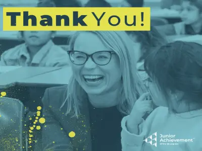 High school students with volunteer